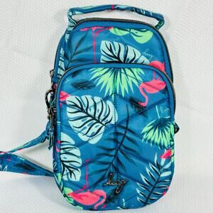 NWOT Lug Mini Skeeter 2 Crossbody Hip Bag / Flamingo Blue